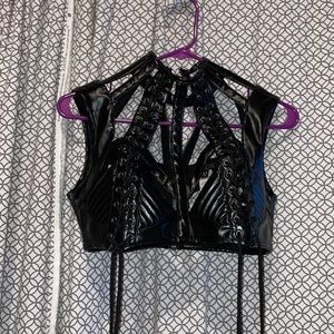 Dollskill top leather